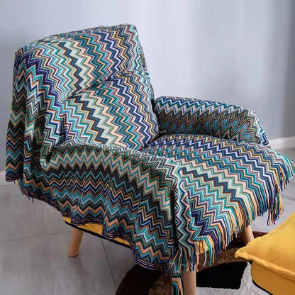 BOHEMIAN KNITTED BLANKET