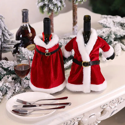 CHRISTMAS WINE BOTTLE DRESS SET