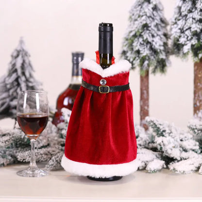 CHRISTMAS WINE BOTTLE DRESS SET