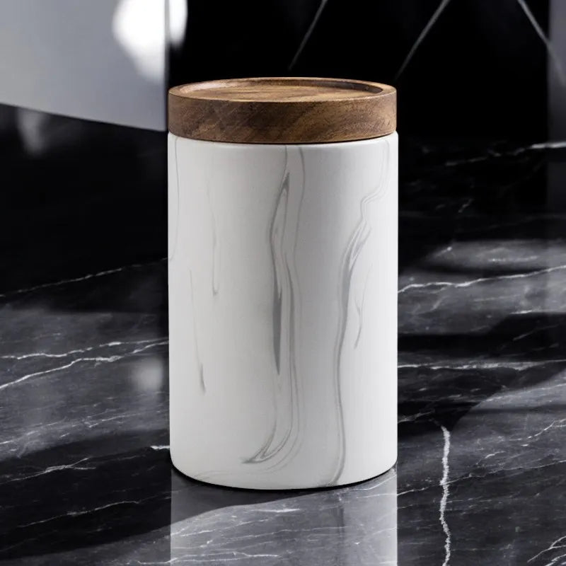 NORDIC MARBLE CANISTER SET