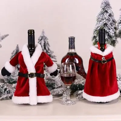 CHRISTMAS WINE BOTTLE DRESS SET