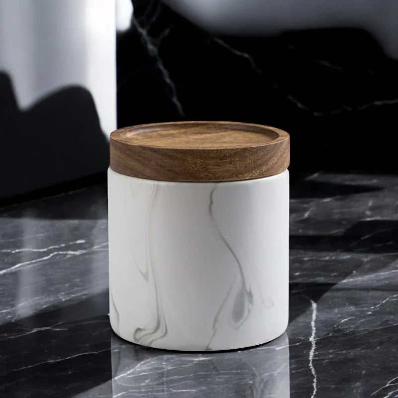 NORDIC MARBLE CANISTER SET